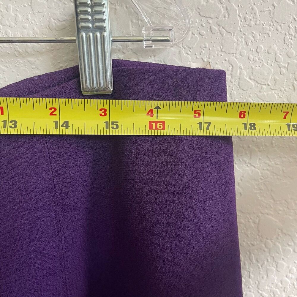 Women's Purple Tailored Blazer and Skirt Suit Set - Picture 8 of 16